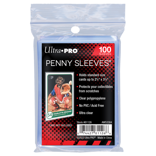 Ultra PRO Penny Sleeves – 100 stuks – transparante sleeves voor Pokémon kaarten